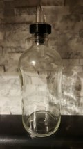 16 Ounce Apothecary Clear Glass Bottle w/ Plastic Pour Spout | Oils, Vin... - $9.80