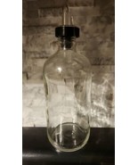 16 Ounce Apothecary Clear Glass Bottle w/ Plastic Pour Spout | Oils, Vin... - $9.80