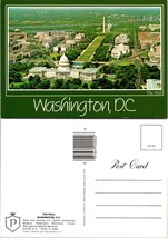 Washington D.C. The Mall Aerial View Capitol Smithsonian Memorials VTG Postcard - £7.51 GBP