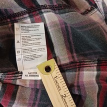 Carhartt 102260 054 Women's Red White Black Cotton Hamilton Flannel Shirt Large image 6