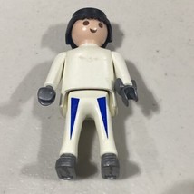 Playmobil Figure Adult Male 1992 White Blue Pants - £5.97 GBP