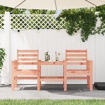 Garden Bench with Table 2-Seater Solid Wood Douglas - $153.10