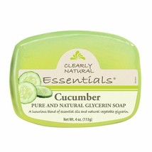 Clearly Natural Glycerin Bar Soap, Cucumber, 4 Ounce - £7.81 GBP