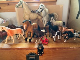 Large Lot Vintage to Now Rubber Plastic Various Breed Horse Filly Mustang Ponies - £11.64 GBP