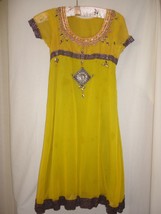Beaded Dress / Tunic Smaller size shorter sleeves Possibly silk handmade... - $484.50 MXN