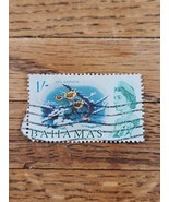 Bahamas Stamp QEII 1s Used Wave Cancel 213 - $1.35 CAD