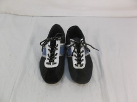 FUBU BLACK w/BLUE WHITE &amp; SILVER TRIM CROSS TRAINING WOMENS sz8 SHOES KD... - £29.77 GBP