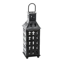 Munetoshi Medieval Camping Iron Square Lantern Matte Black Renaissance Fair Home - £14.79 GBP