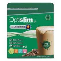 Optislim Life Optibiome Shake Espresso 10x60g - £96.28 GBP