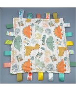 Taggies Baby Dinosaur Lovey Blanket Colorful Ribbons Plush Security Blanket - $259.27 MXN