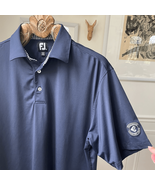 FootJoy Edgewood Country Club Dark Blue Polo Golf Shirt Crest L - $25.79 CAD