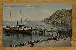 Vintage Postcard California Hermosa Ship Avalon Port Pier Santa Catalina Island - £8.66 GBP