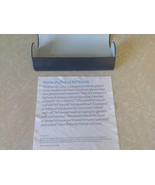 Warby Parker Hard Eye Glass Glasses Case Blue with Cleaning Cloth - $11.29
