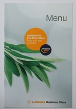 Lufthansa Airlines Business Class Airline Menu 02/17 2017 LH Germany Europe - $7.99