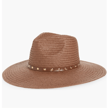 Madewell Wide Brim Straw Fedora Hat, Chocolate Raisin Brown, S/M, NWT - $59.00