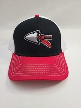 Cap America Arrowhead Logo Black/Red Embroidered Mesh Snapback Hat NEW  - $12.75