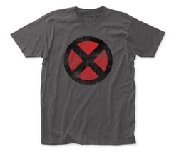 X-Men Distressed X Logo On Charcoal T-Shirt NEW UNWORN - $24.99