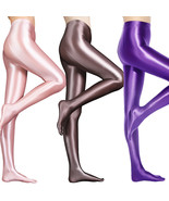 Metelam Plus Size Shiny Glossy Spandex Stockings Opaque Pantyhose Fitnes... - £15.00 GBP