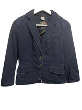 J Crew Women’s Casual Chino Jacket Navy Blue 100% Cotton XS - $29.67