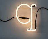 SELETTI Alphabet Wandlampe Neon Letter Q Modern Weiß Höhe 17 CM 01422_Q - $42.15