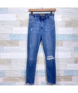 Joes Jeans The Bella 11&quot; High Rise Skinny Crop Busted Knee Distressed Wo... - $49.49