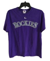 Majestic Colorado Rockies Arenado #42  Purple Shirt Men’s Size Medium - £15.01 GBP