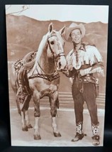 Vintage Roy Rodgers and Trigger Western Movie Postcard Ludlow Publicity ... - $17.81