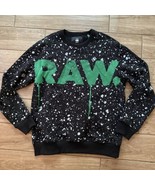 G-Star RAW Men&#39;s Spray Paint Splattered Design Hip Hop Grunge Pullover S... - £94.80 GBP