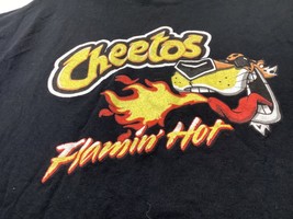 Cheetos Mens Cheetos Flamin&#39; Hot Chester Cheetah Black T-Shirt Medium EUC - £7.72 GBP