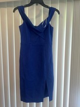 Lulus Womens Small Dress Classic Glam Off The Shoulder. Cobalt Blue. NWT. Q - £27.24 GBP