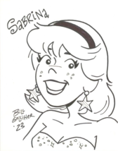 Bill Golliher Signed Original Archie Comics Art Sketch Sabrina The Teenage Witch - £51.39 GBP