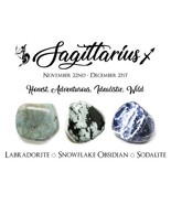 Sagittarius Crystals ~ Protect, Enhance And Heal Sagittarius Energy - £11.79 GBP