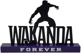 Open Brands Marvel Black Panther Wakanda Forever Silhouette Tabletop Decor - £14.18 GBP