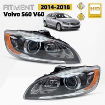 11-13 Volvo s60 Sedan Halogen Headlight Lamps Set LH & RH - POLISHED image 8