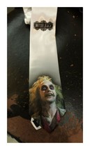 BeetleJuice fan art necktie Micheal Keaton Tim Burton - $34.96