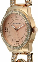 NEW Rousseau 9409 Angelica Austrian Swarovski Rose Gold Twist Bracelet Watch - £17.97 GBP