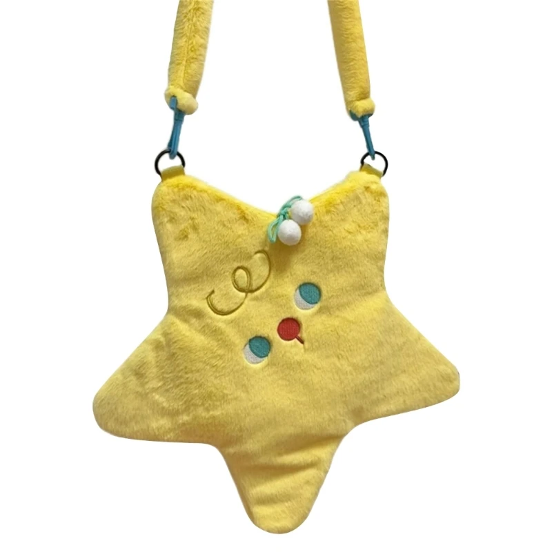 E74B Cute Cartoon Plush Handbag Shoulder Bag Versatile Crossbody Bag Mes... - $18.78