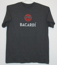 2014 Bacardi Bat Logo Marca De Fabrica Print Charcoal Gray T-Shirt Men&#39;s L - $28.95