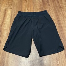 Lands End Women Solid Black Swim Board Shorts Attached Brief Nylon Size ... - $29.70