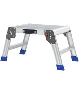 Aluminum Folding Step Stool 13” Work Platform, 600lb Capacity, Heavy Duty - $823.30 MXN