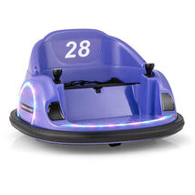12V 360 Ride on Bumper Car for Toddlers with Remote Control-Purple - Col... - $134.11