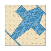 All Stitches   Plane Paper Piecing Quilt Block Pattern .Pdf  013 A - $2.75