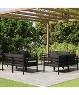  Garden Lounge Set Anthracite Aluminum 8 Piece Modular - €1.587,42 EUR