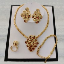 Or women irregular charm necklace and earrings bracelet ring for dubai nigeria weddings thumb200