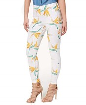 Hue Womens Tropical Floral Simply Stretch Skimmer Leggings size Medium, White - £19.92 GBP