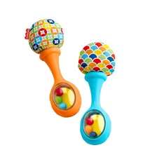 Fisher-Price Newborn Toys Rattle 'n Rock Maracas, Set of 2 Soft Musical Instrume - £12.59 GBP