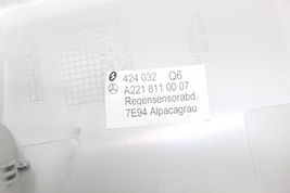 07-09 MERCEDES-BENZ W221 S600 INTERIOR REAR VIEW MIRROR COVER TRIM GRAY E4475 image 11