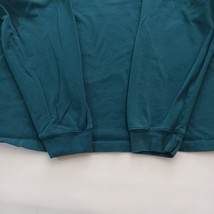 St. John's Bay Sueded Jersey Mens Green Cotton Collar Shirt Long Sleeve Size 2XL image 7