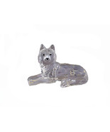 Wolf Laying 92035 Figurine Crystal Cut Acrylic Clear 4&quot; L - $23.76