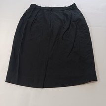 Dana Buchman Women's Black 100% Pure Wool Lined Pencil Skirt Measured Waist 30" image 2